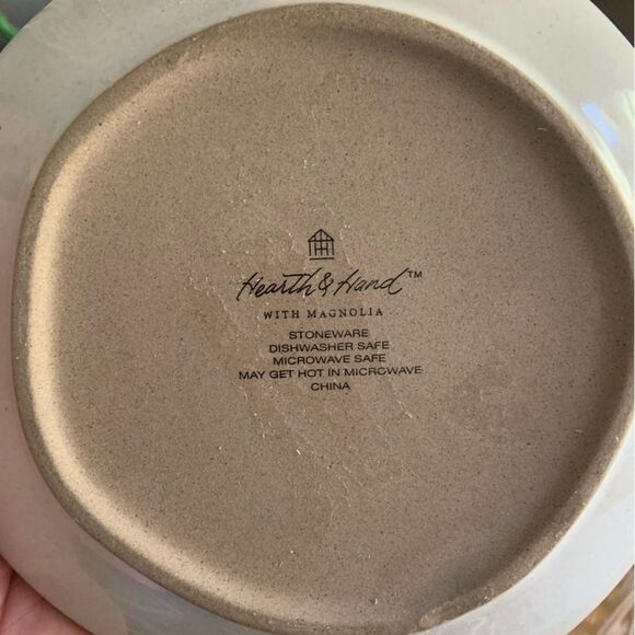 HEARTH & HAND With Magnolia Stoneware Appetizer Plates Set Of 3 Gather Joy Merry - Picture 8 of 9